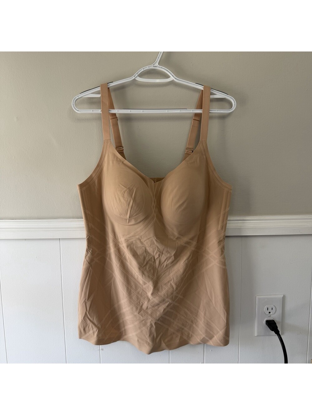 Honeylove Silhouette Cami Sz 1X Wireless Tan NWT Shapewear